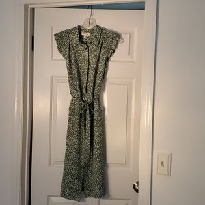Green floal dress by Monteau